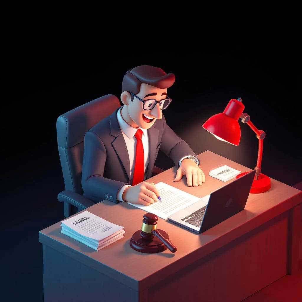 Attorney reviewing citation